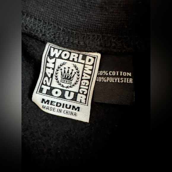 Bruno Mars 24K Magic World Tour Pullover Sweatshirt Concert Tour‎ Merch Size M - Picture 5 of 7